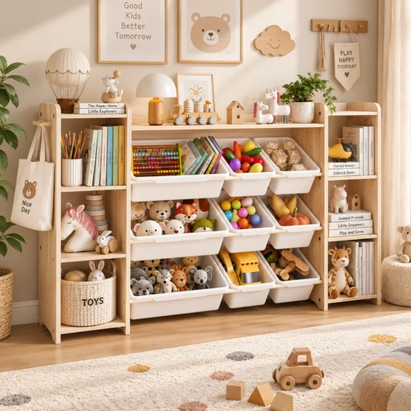 White Toy Storage Organizer